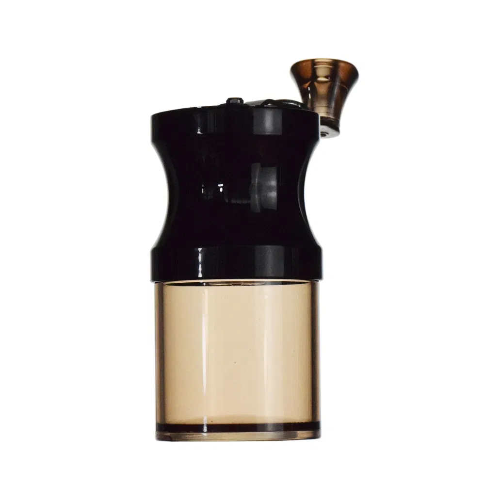 Ecocoffee V60 Molinillo de Café Manual de Cerámica con Muela Ajustable en Grosor, Portátil, Negro