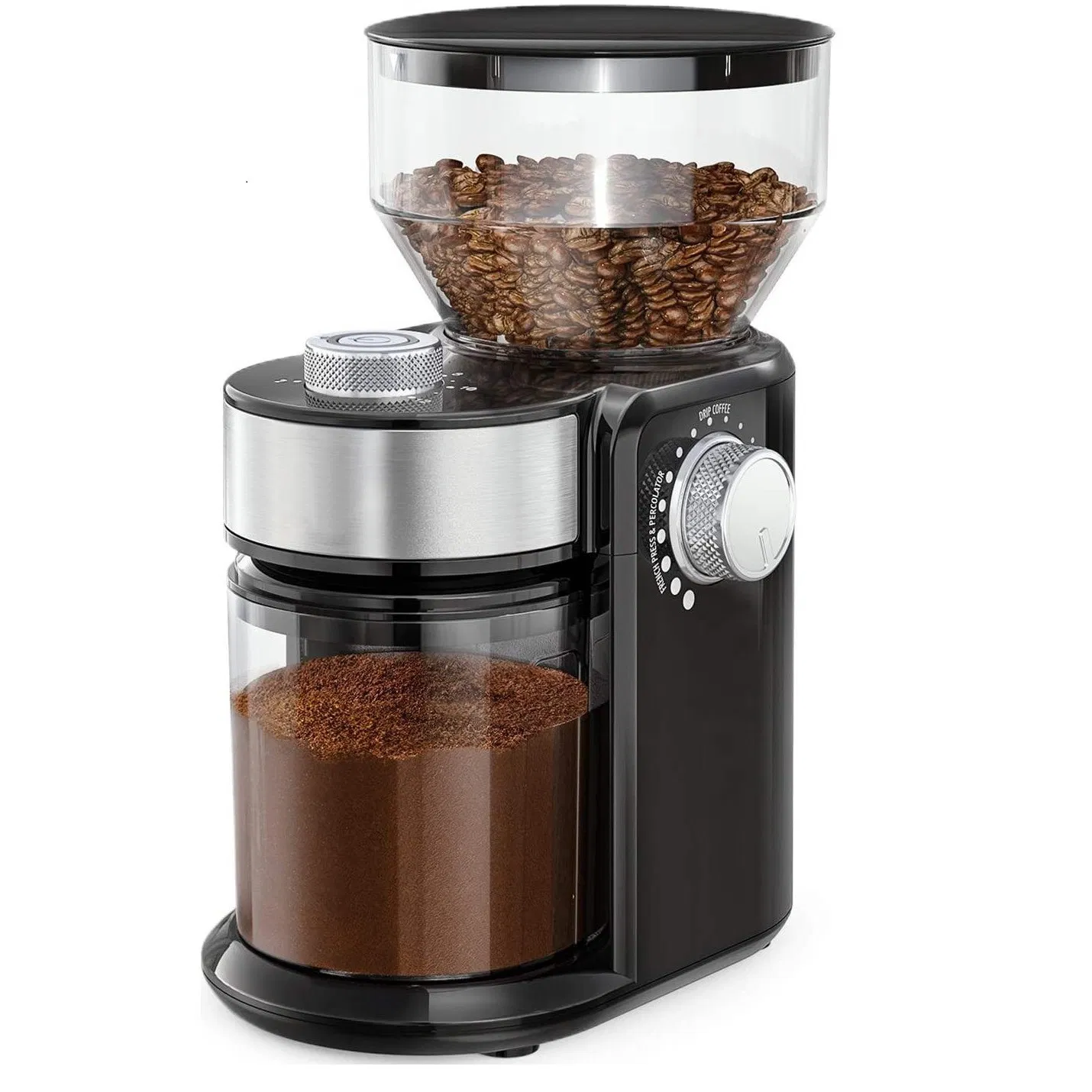 2-12 Selección de tazas molinillo de café eléctrico de acero inoxidable de gran capacidad