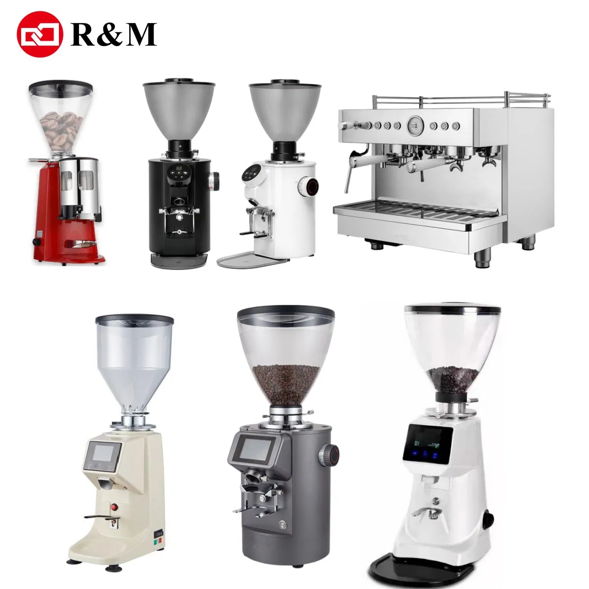 Máquina de café espresso eléctrica industrial manual pequeña automática de muelas cónicas planas, molinillo dosificador de café en venta, mejor precio y mejor calificación