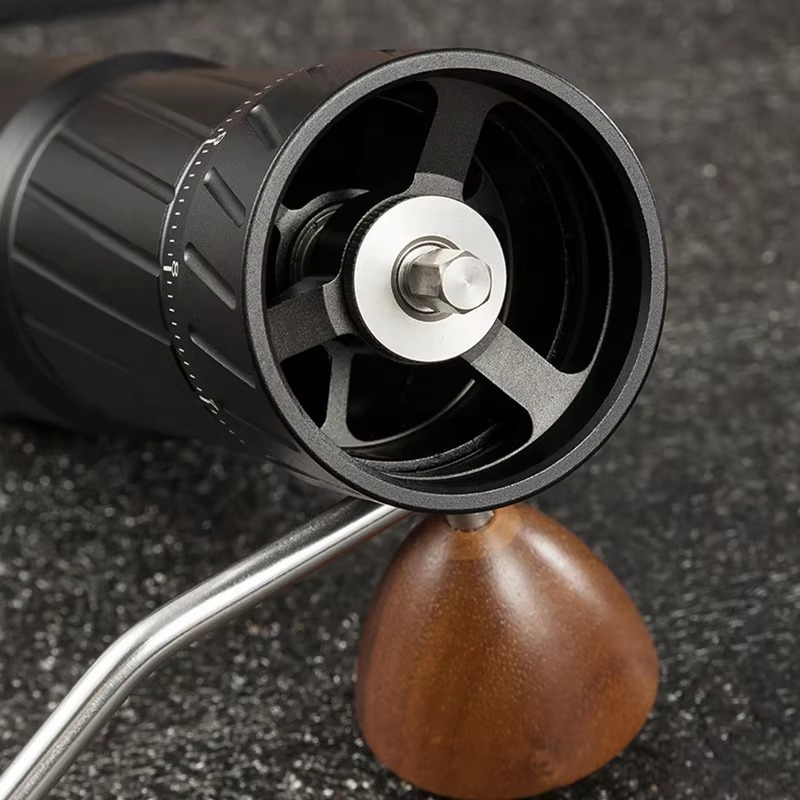 Molino de café manual portátil mini de alta calidad 420 acero inoxidable 7-Star utensilio de muelas cónicas para uso en casa