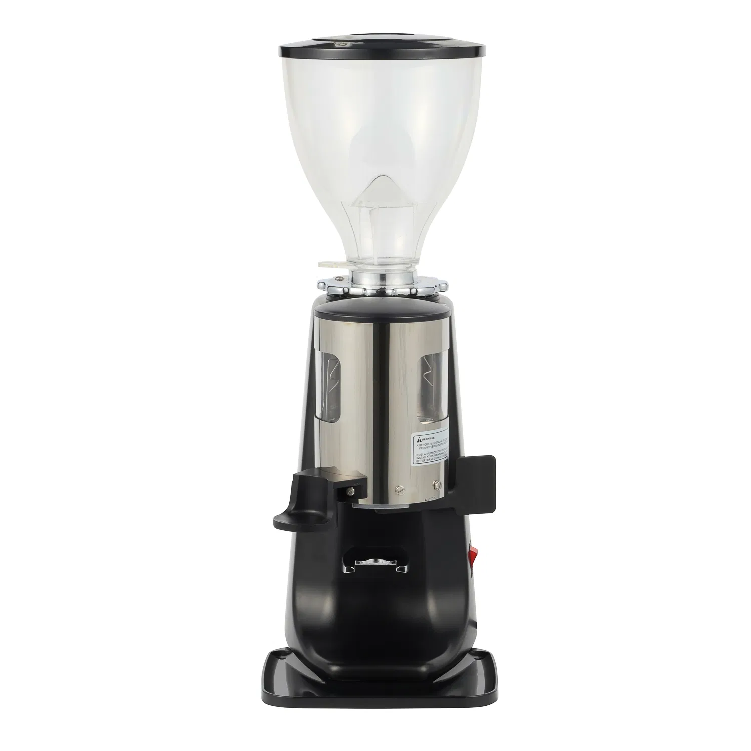 64mm Molinillo de café profesional comercial de plano con contenedor de polvo operación manual