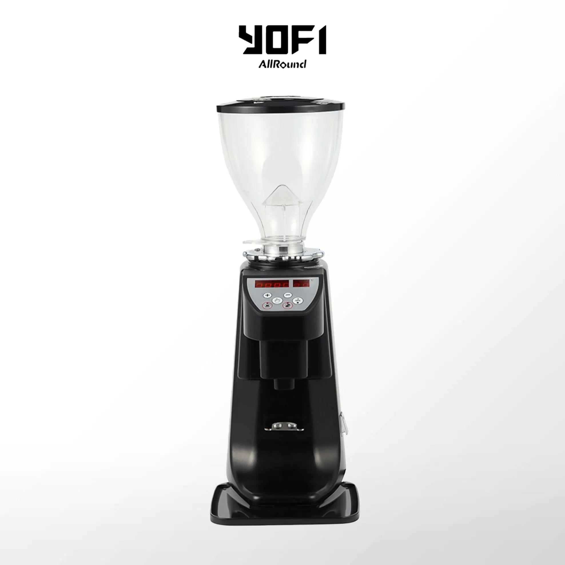 Uso Comercial 370W Molinillo de Café Eléctrico con 64mm Molinillo de Café de Placas Planas de Alta Velocidad