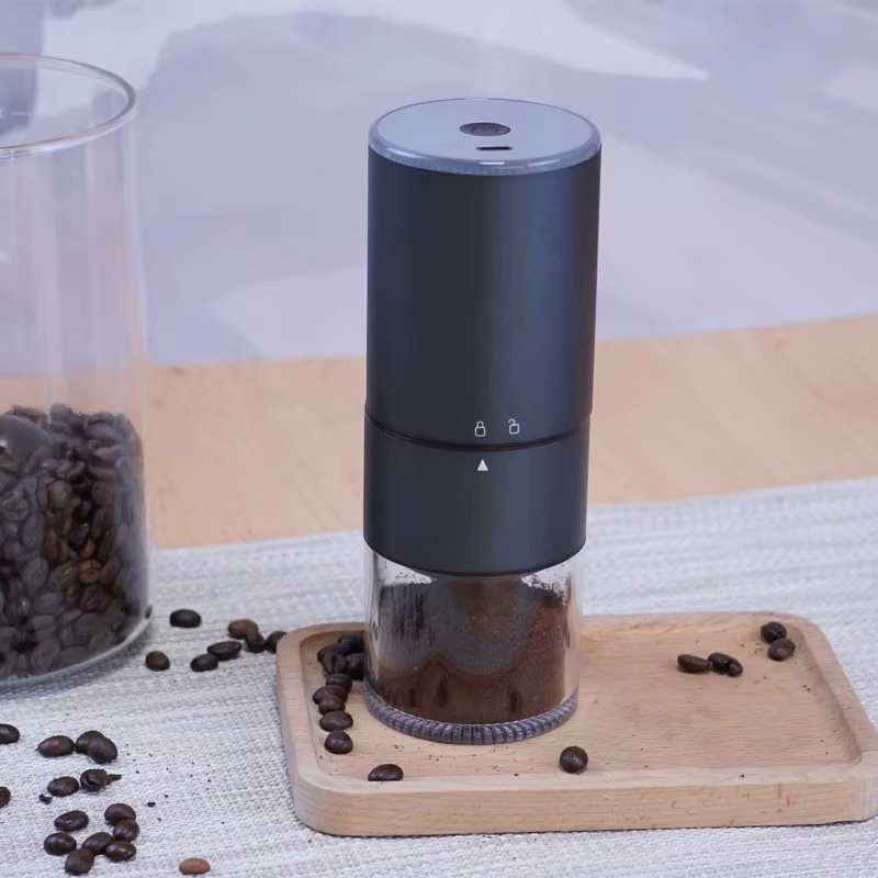 Molino de café automático compacto con control táctil alimentado por USB y núcleo de acero para una preparación sin esfuerzo en casa