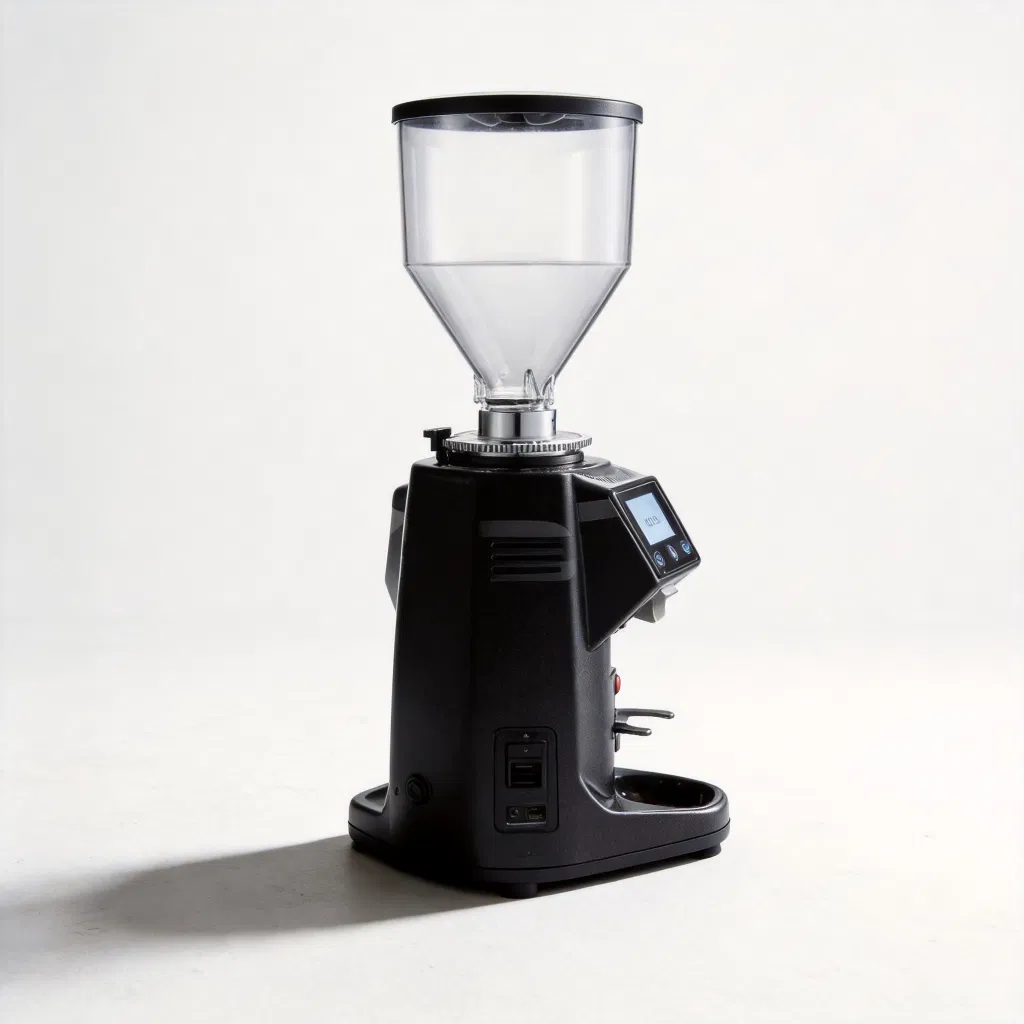 Molino de café manual eléctrico industrial comercial de acero inoxidable 1400rpm 60mm con muelas planas