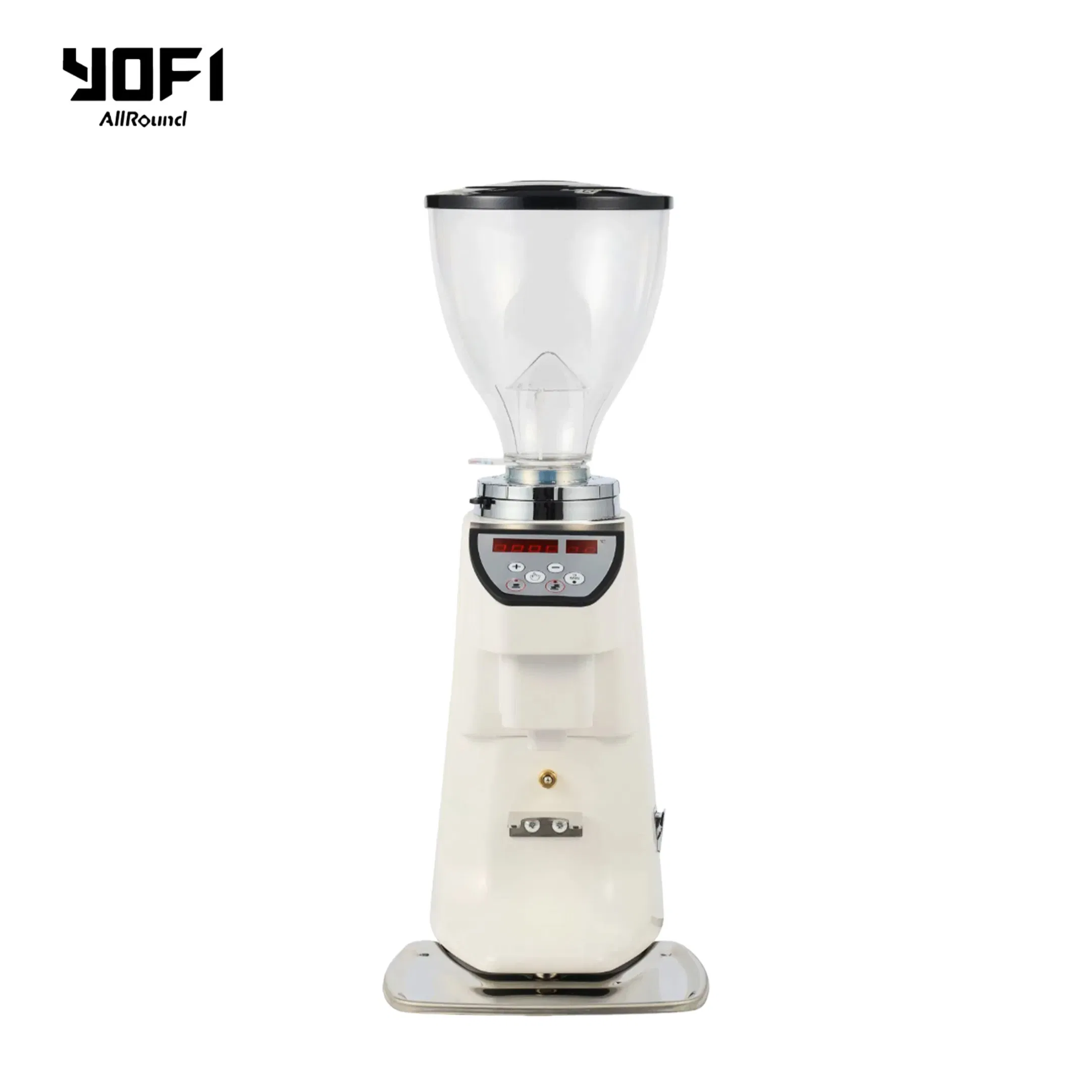 Calidad Premium 64mm Burrs de Acero de Alto Carbono 370W Motor 220V Molinillo de Café Espresso Multiusos para Restaurante y Hogar