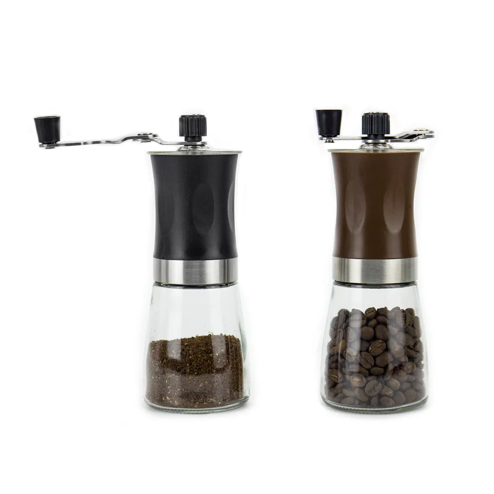 Molino de café manual premium de acero inoxidable con núcleo de cerámica