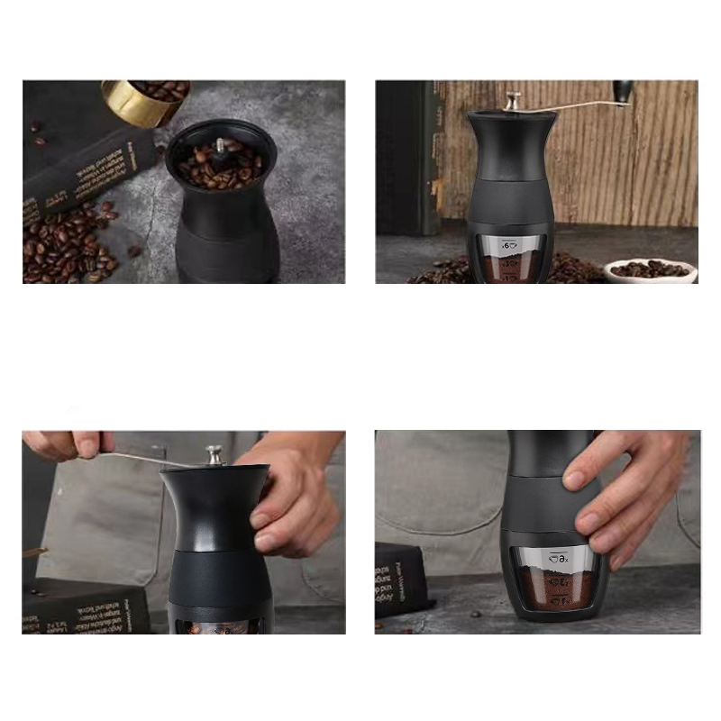 Molino de café manual ajustable de cerámica en forma de cono, moderno y mini, para café hecho a mano