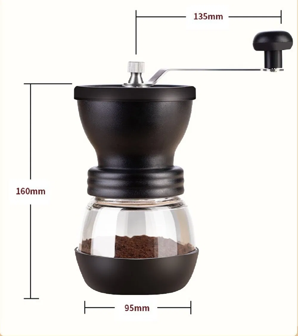 Molino de café manual de muelas ajustables con manivela herramienta para granos Mi18251