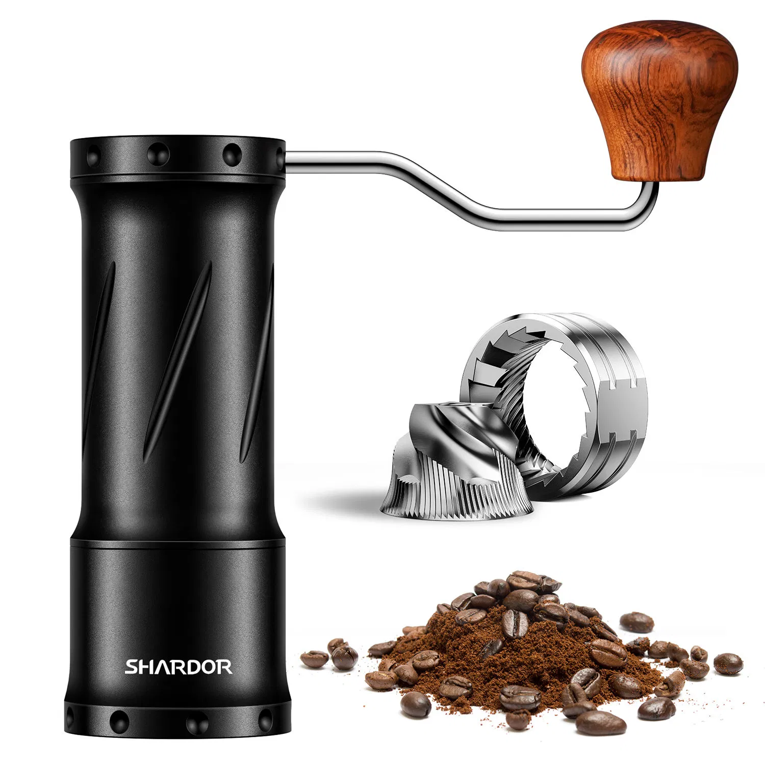 Molino de Acero Inoxidable Cónico Molino Portátil Molienda Más Rápida Molinillo de Café Manual