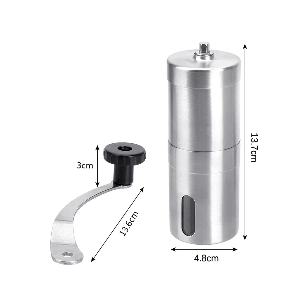 Molino de café manual portátil mini para cocina, máquina de café de mano con molino a precio económico