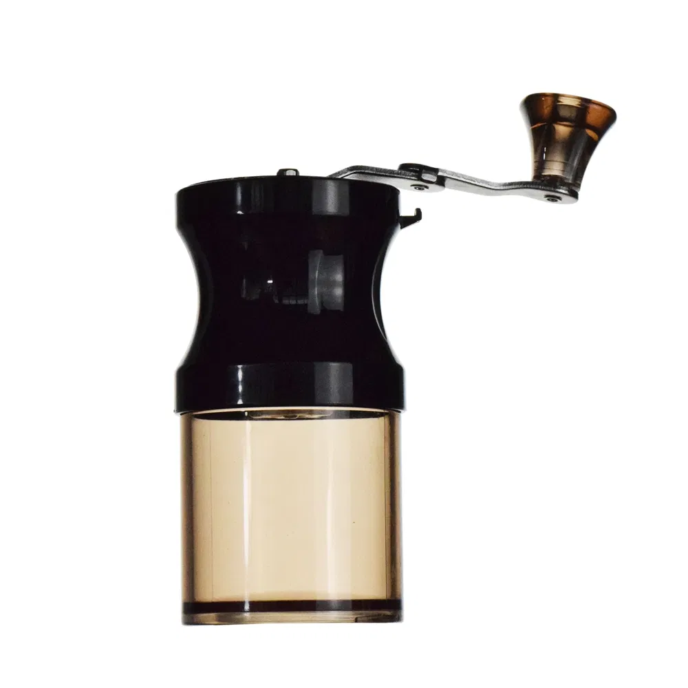 Ecocoffee V60 Molinillo de Café Manual de Cerámica con Muela Ajustable en Grosor, Portátil, Negro