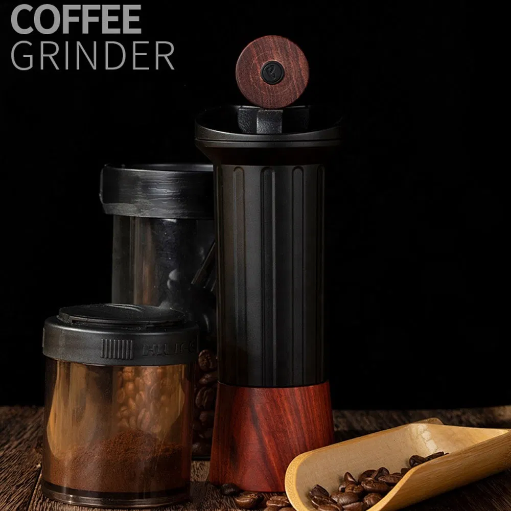 Molino de café manual profesional portátil invisible de mano con muelas cónicas para grano de café máquina de café manual al por mayor
