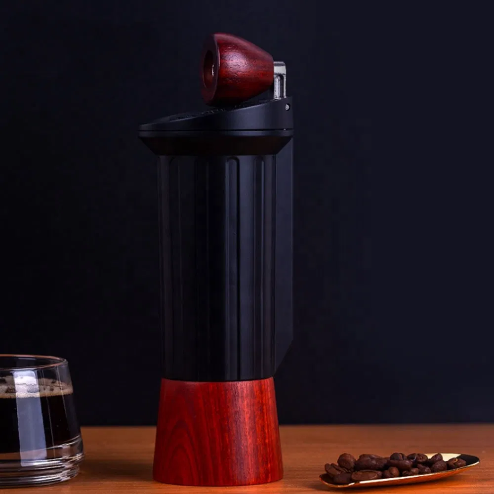 Molino de café manual profesional portátil invisible de mano con muelas cónicas para grano de café máquina de café manual al por mayor