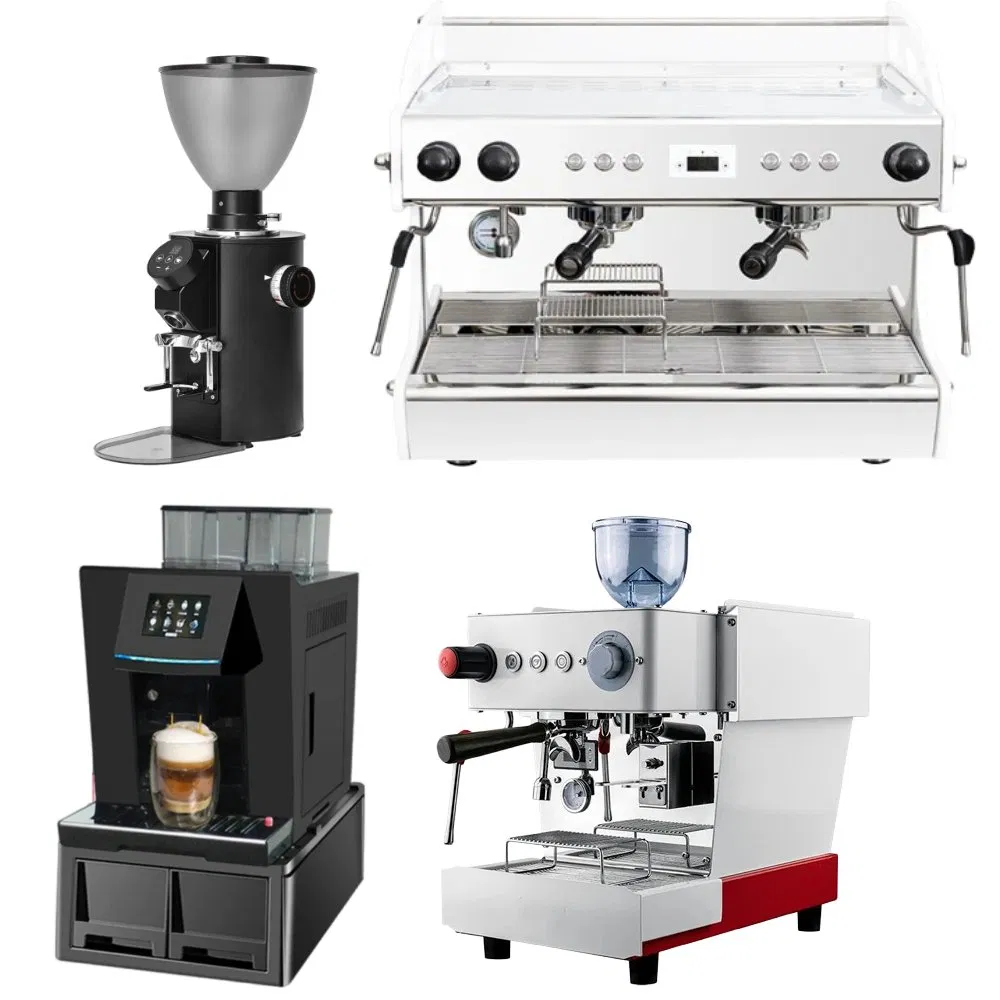 Máquina de café espresso eléctrica industrial manual pequeña automática de muelas cónicas planas, molinillo dosificador de café en venta, mejor precio y mejor calificación