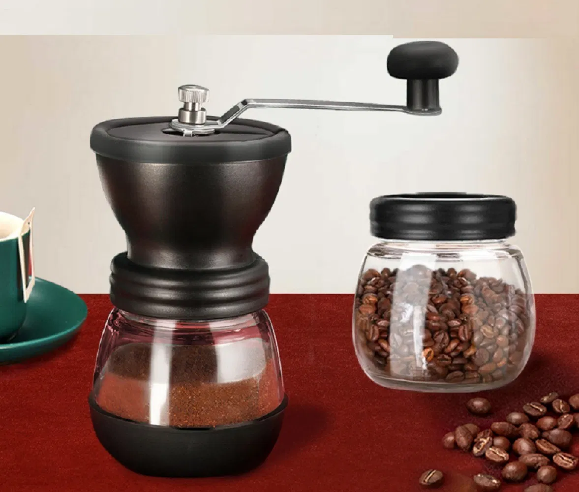 Molino de café manual de muelas ajustables con manivela herramienta para granos Mi18251