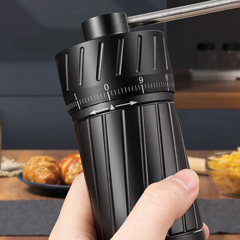 Molino de café manual portátil mini de alta calidad 420 acero inoxidable 7-Star utensilio de muelas cónicas para uso en casa