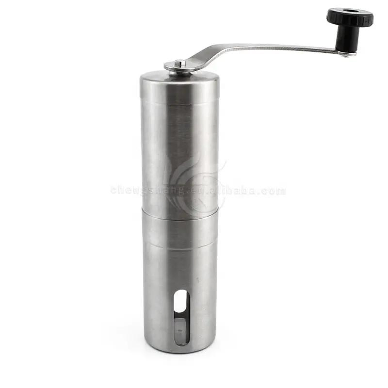 Herramientas de café portátiles y desmontables, molinillos de cerámica, venta caliente, calidad superior, juego de molinillo de café manual mini de acero inoxidable