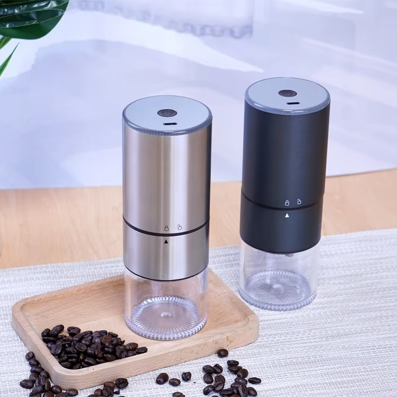 Molino de café automático compacto con control táctil alimentado por USB y núcleo de acero para una preparación sin esfuerzo en casa
