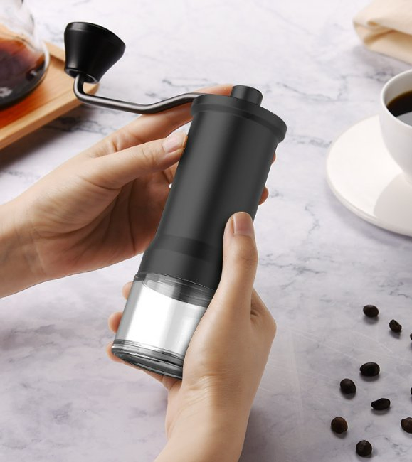 Molino de café manual Opsimple, equipo de lavado a mano para el hogar, molino portátil de mano