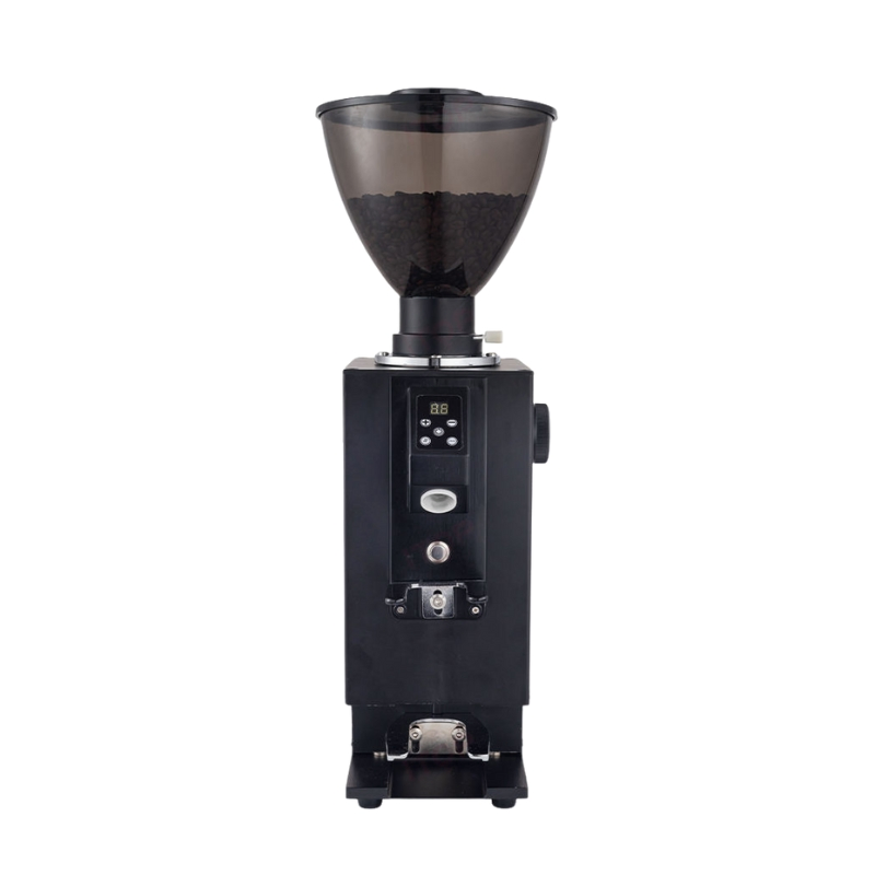 Molino de café eléctrico comercial semiautomático manual de alta venta con prensador de café