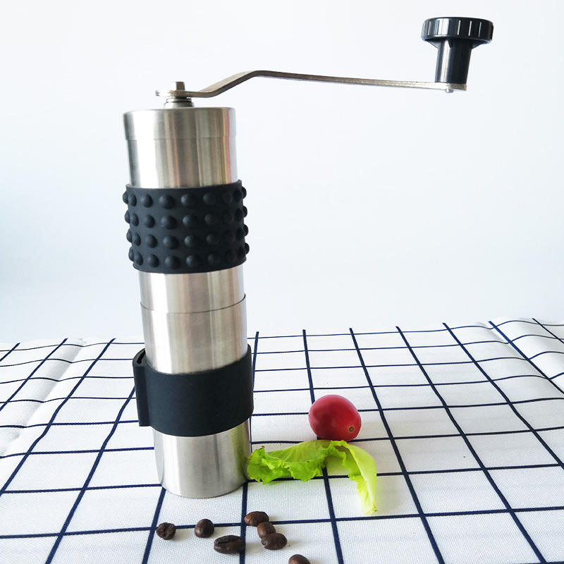 Molino de café manual pequeño profesional para casa, mini molino de café de acero inoxidable con muelas