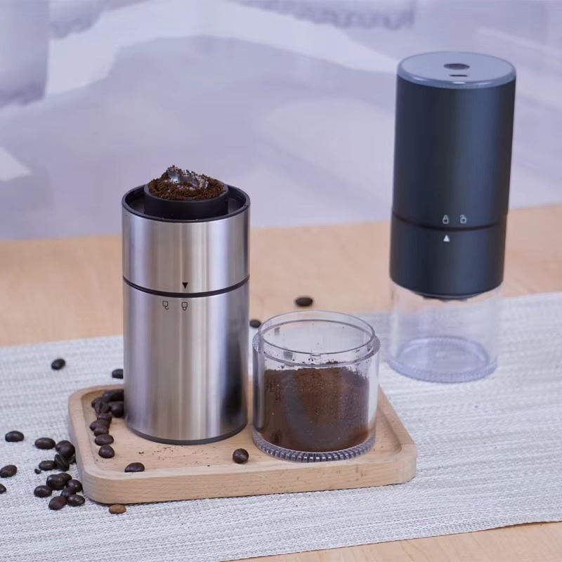 Molino de café automático compacto con control táctil alimentado por USB y núcleo de acero para una preparación sin esfuerzo en casa