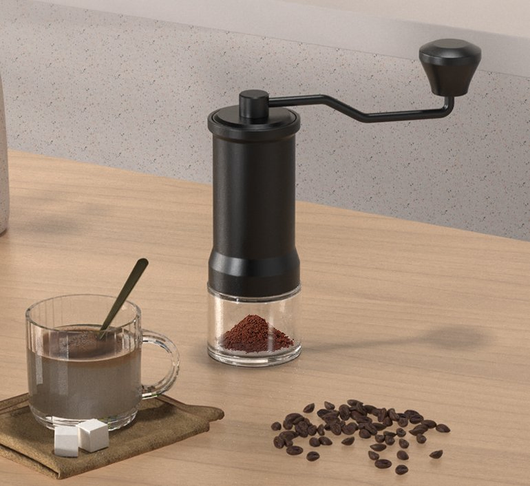 Molino de café manual Opsimple, equipo de lavado a mano para el hogar, molino portátil de mano