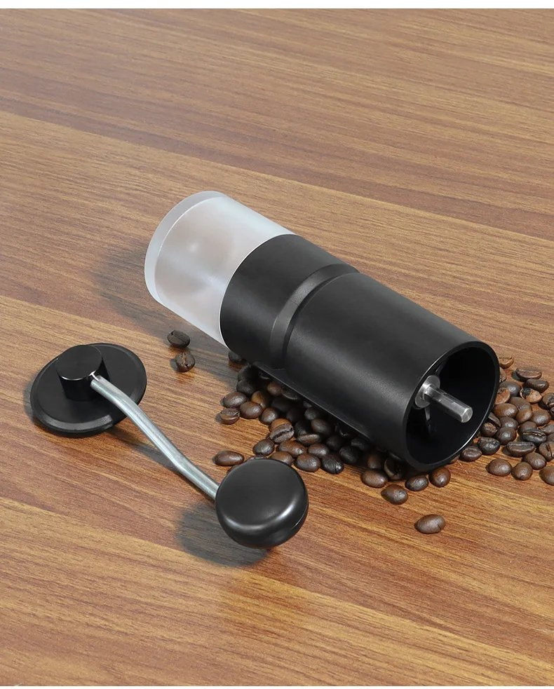 Molino de café manual portátil con mango desmontable para espresso, prensa francesa, viaje y camping