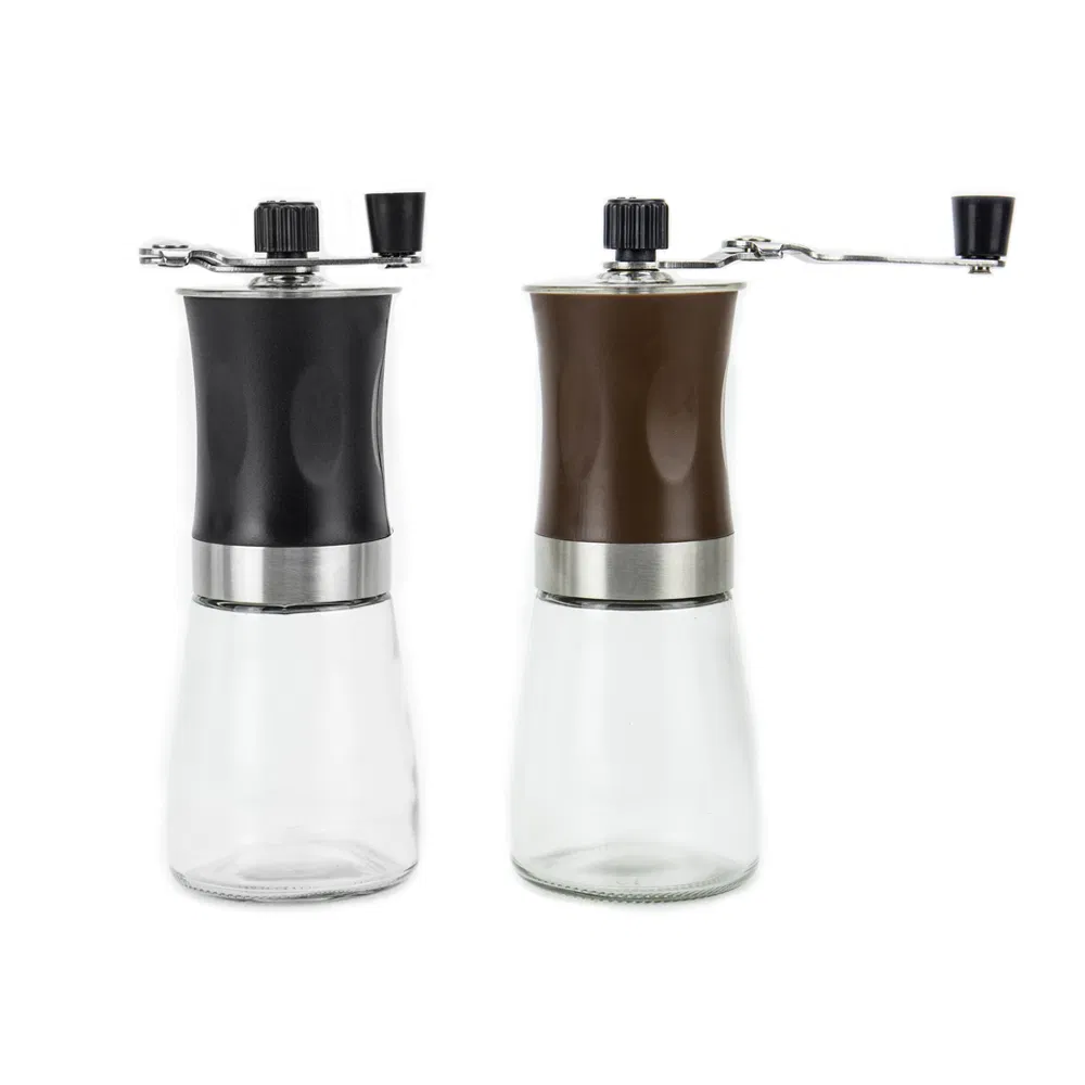 Molino de café manual premium de acero inoxidable con núcleo de cerámica