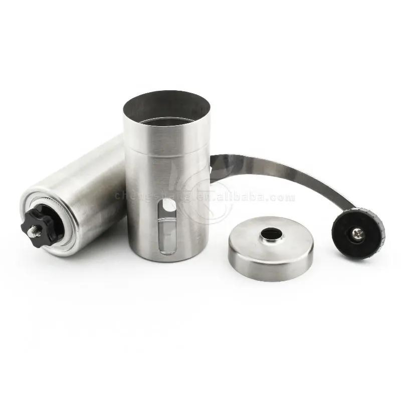 Herramientas de café portátiles y desmontables, molinillos de cerámica, venta caliente, calidad superior, juego de molinillo de café manual mini de acero inoxidable