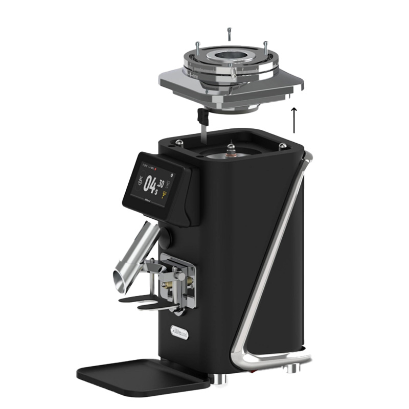 Molino de café eléctrico con gran capacidad y diseño de muelas planas