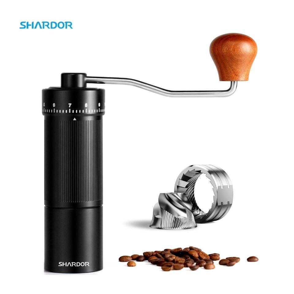 Manual de Molinillo de Café Compacto con Configuraciones Ajustables para Espresso y Café de Goteo