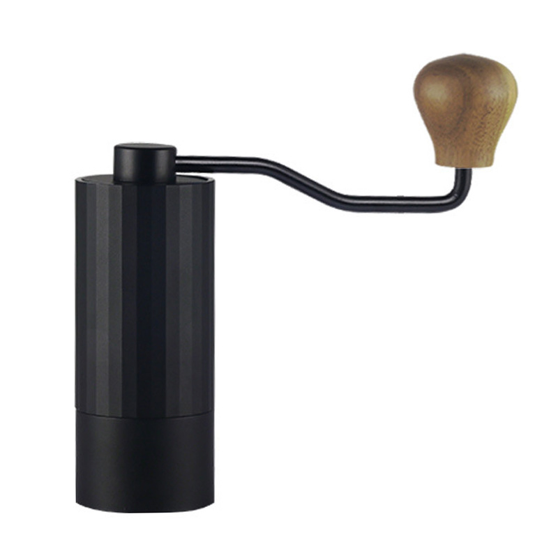 Molino de café manual personalizado de mini manivela con núcleo de molienda de acero inoxidable y doble cojinete
