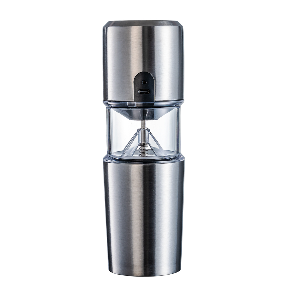 Conjunto de filtro de taza de café portátil multifuncional de acero inoxidable recargable eléctrico pequeño