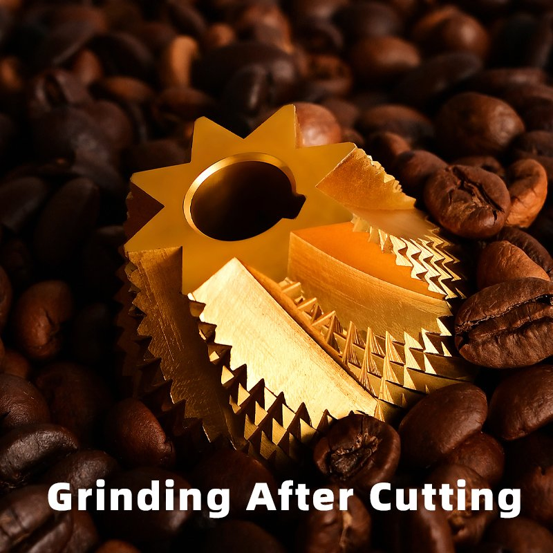 Molino de café portátil con muela de acero inoxidable CNC para precisión