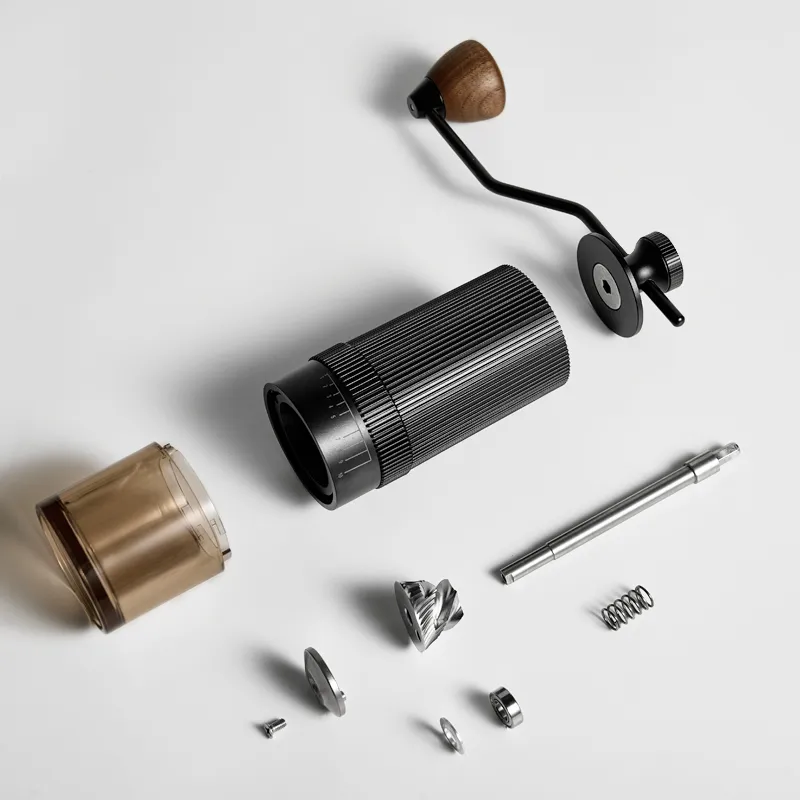 Molino de café manual ajustable externo 420 de acero inoxidable