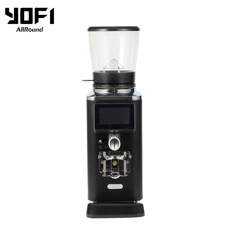 Molino de café espresso de burrs planos con pantalla táctil profesional comercial 83mm