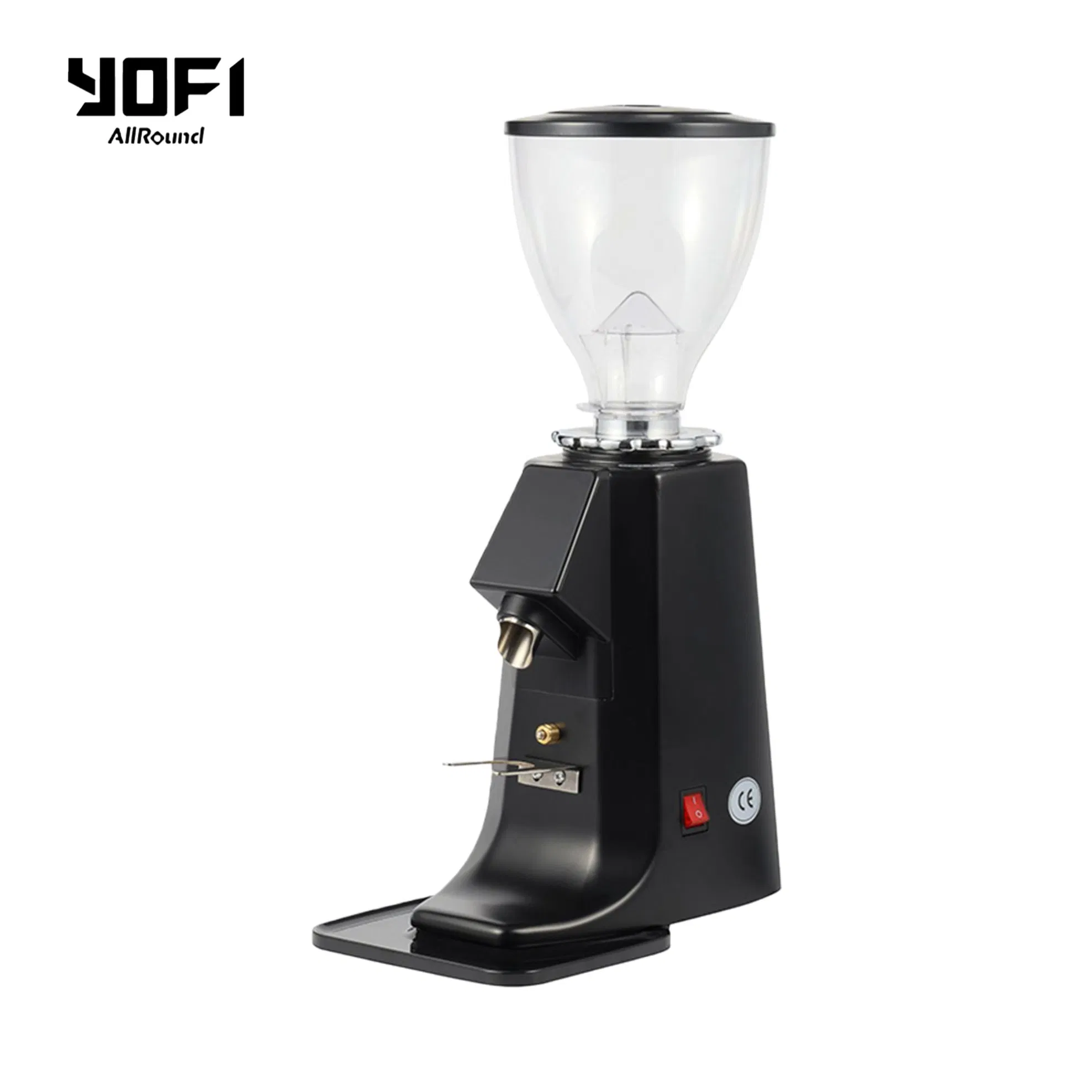 1kg Molinillo de café comercial de gran capacidad 370W Motor eléctrico con 64mm Sistema de molienda de muelas planas