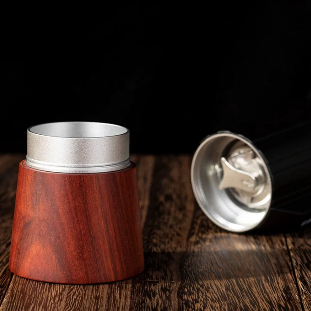 Molino de café manual profesional portátil invisible de mano con muelas cónicas para grano de café máquina de café manual al por mayor