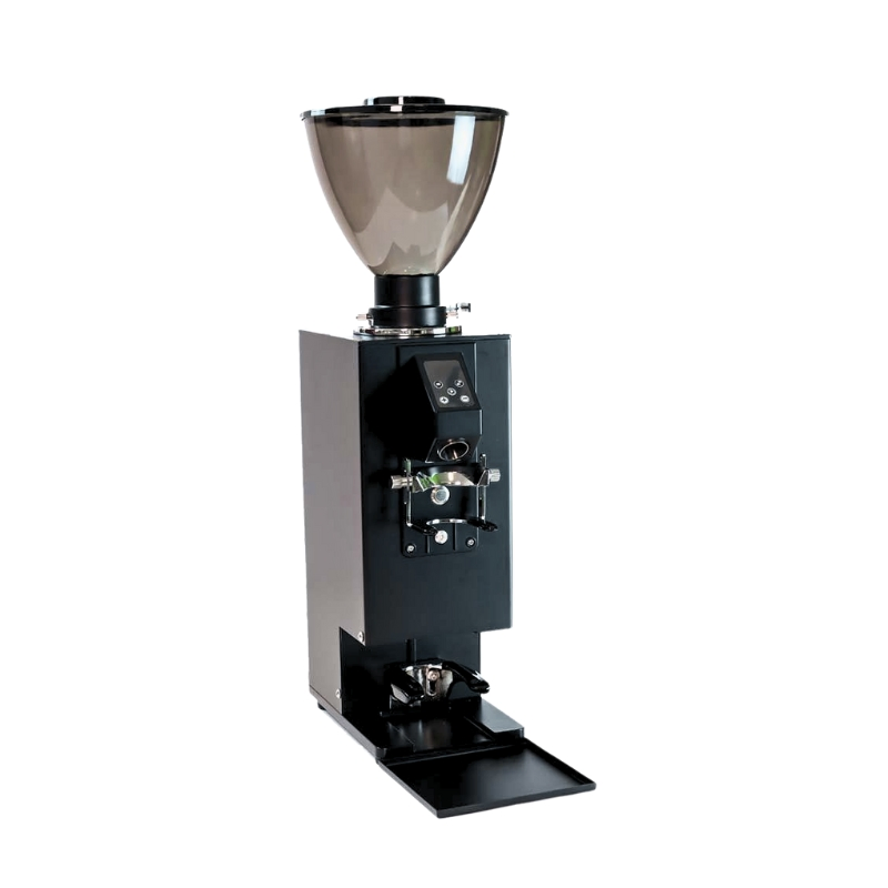 Molino de café eléctrico comercial semiautomático manual de alta venta con prensador de café
