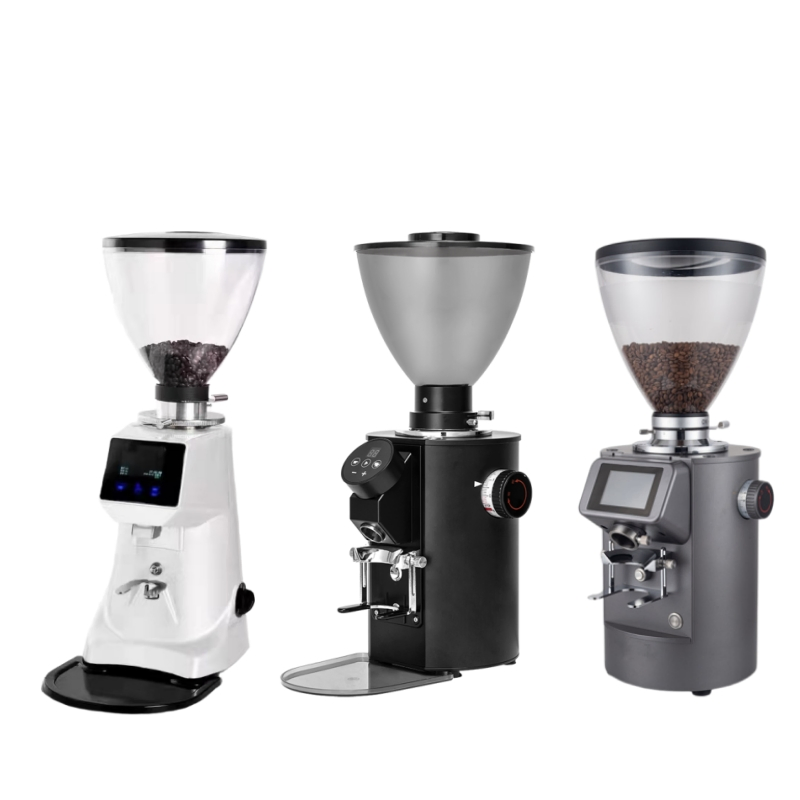 Máquina de moler café eléctrica profesional para la industria automotriz y comercial, con muelas cónicas planas, manual y eléctrica, para la molienda de granos de espresso, precio de venta