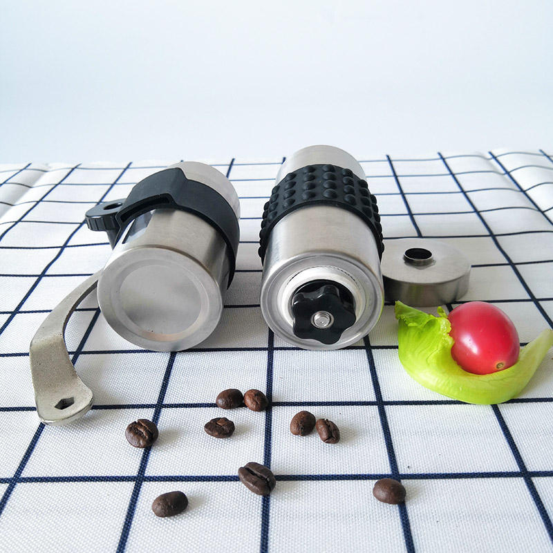 Molino de café manual pequeño profesional para casa, mini molino de café de acero inoxidable con muelas