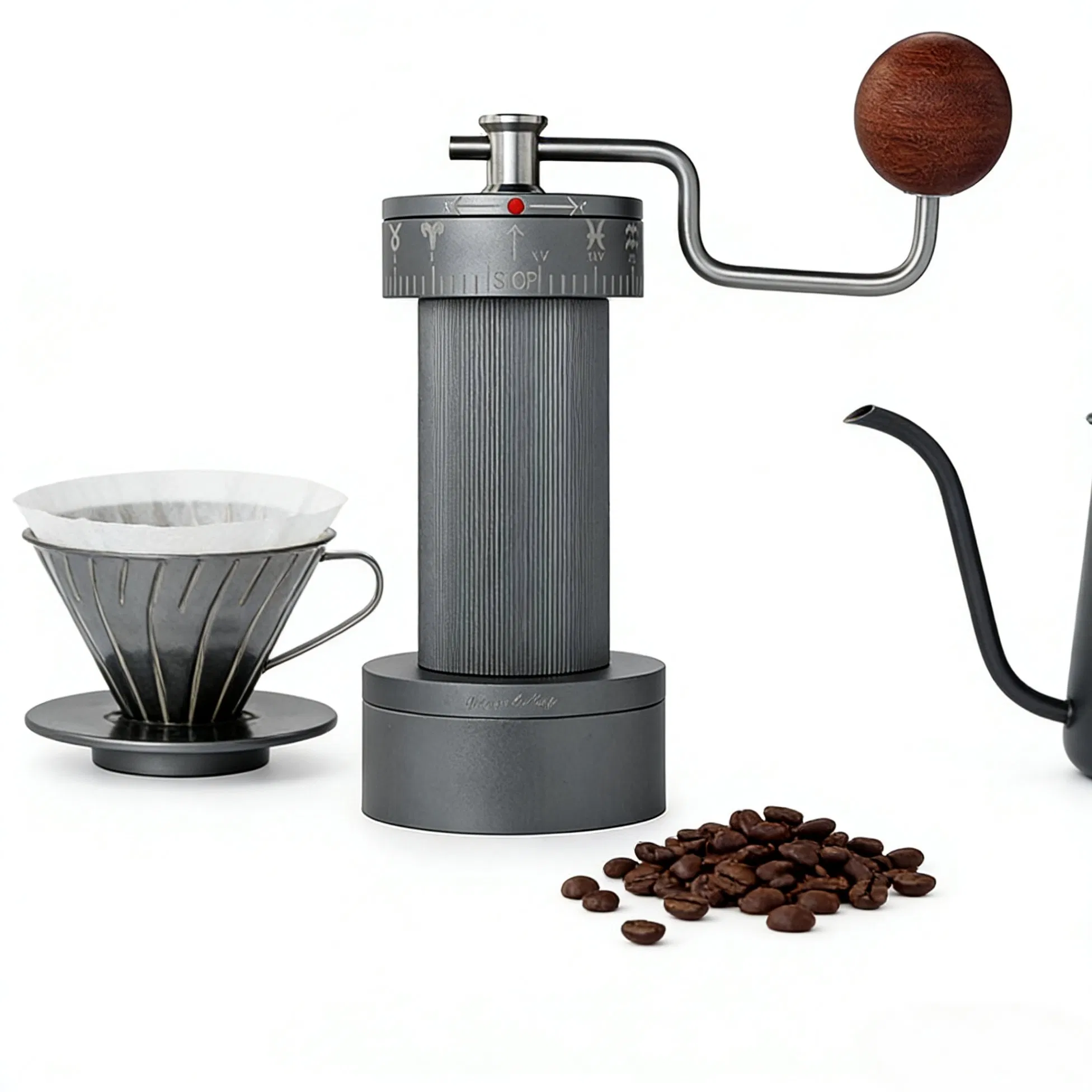 Molinillo de café manual profesional italiano de tercera generación La Marzocco, molinillo de granos de café con escala ajustable, exclusivamente para suministro transfronterizo