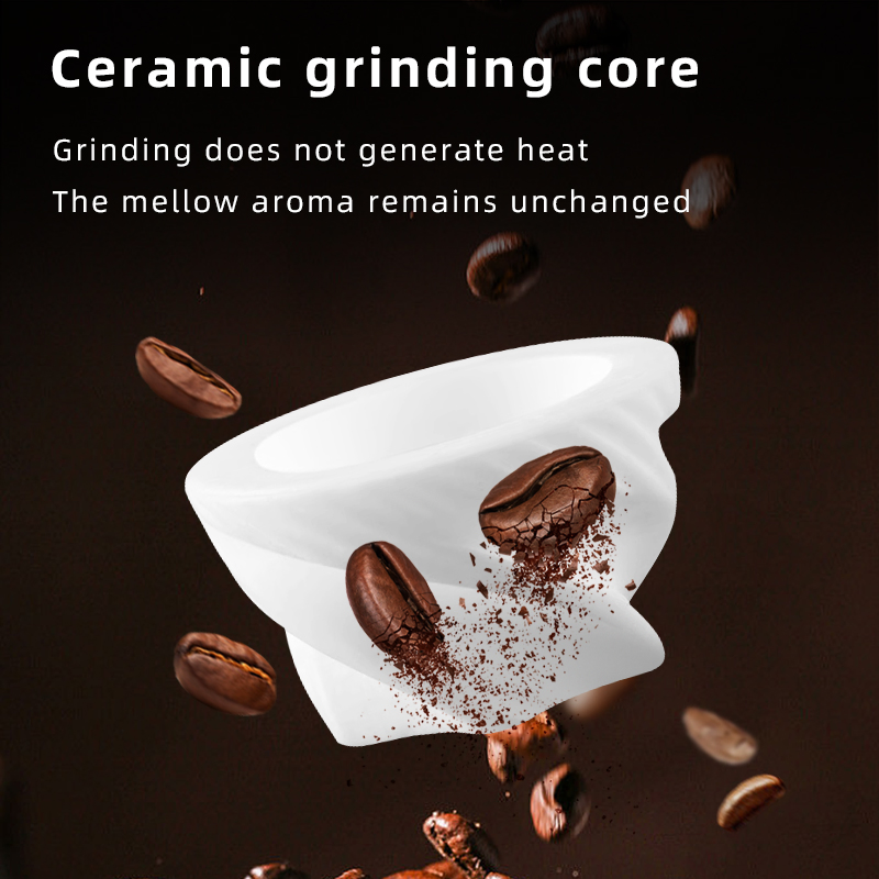 Molino de café manual Bm140 - Estilo retro de molino de viento y cajón de madera para granos