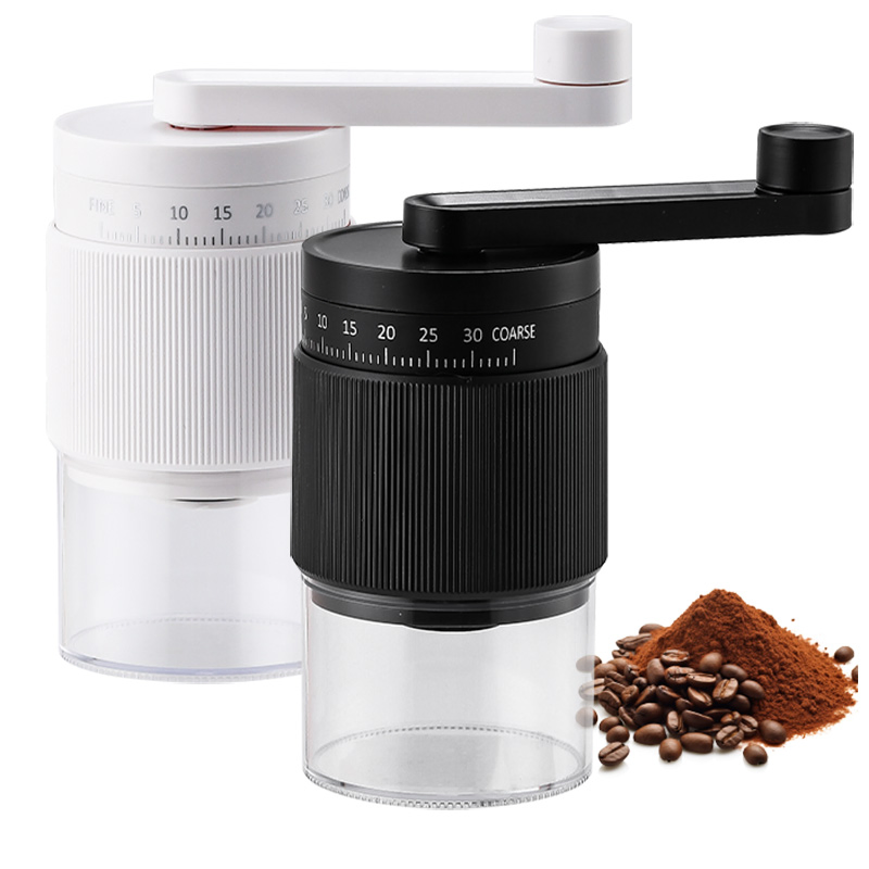 Molino de café manual portátil de mini 5in muelas cónicas para casa, cocina, camping, viaje, coche