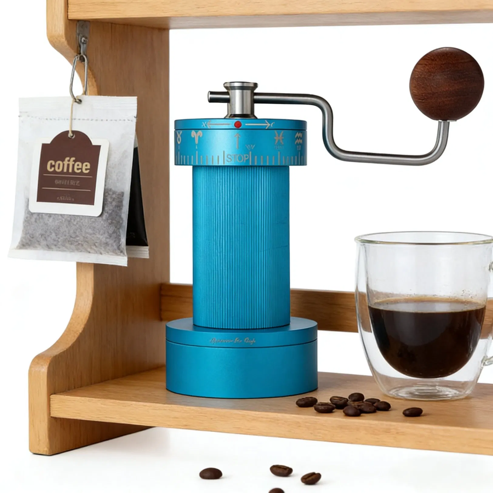 Molino de café manual de la tercera generación de la serie X, con ajuste externo y escala de alta precisión, para uso doméstico y comercial