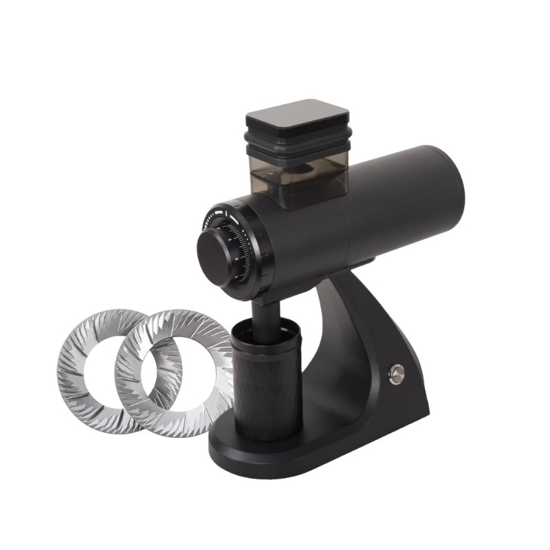 200W 60mm Molinillo de café eléctrico de acero inoxidable con cuchilla plana y muelas cónicas para espresso y filtro