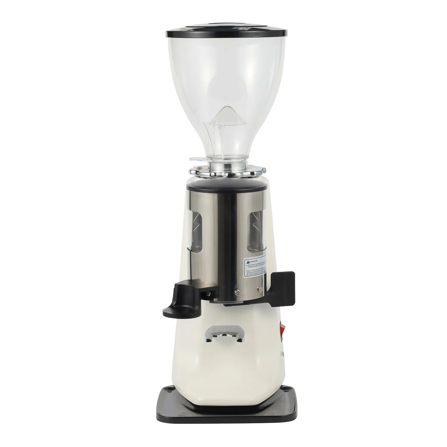 64mm Molinillo de café profesional comercial de plano con contenedor de polvo operación manual