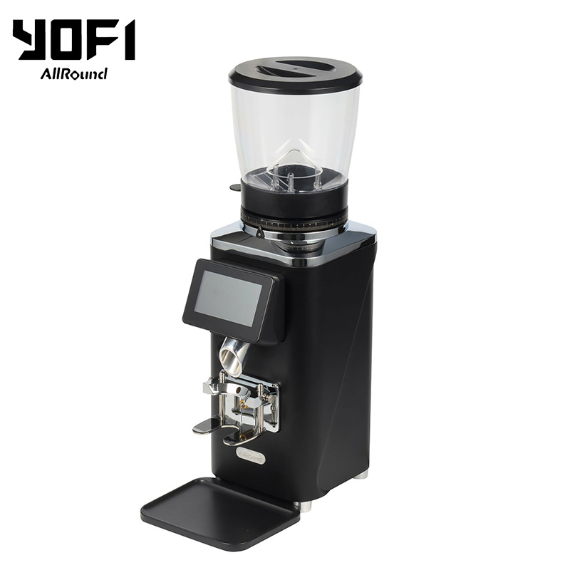 Molino de café espresso de burrs planos con pantalla táctil profesional comercial 83mm