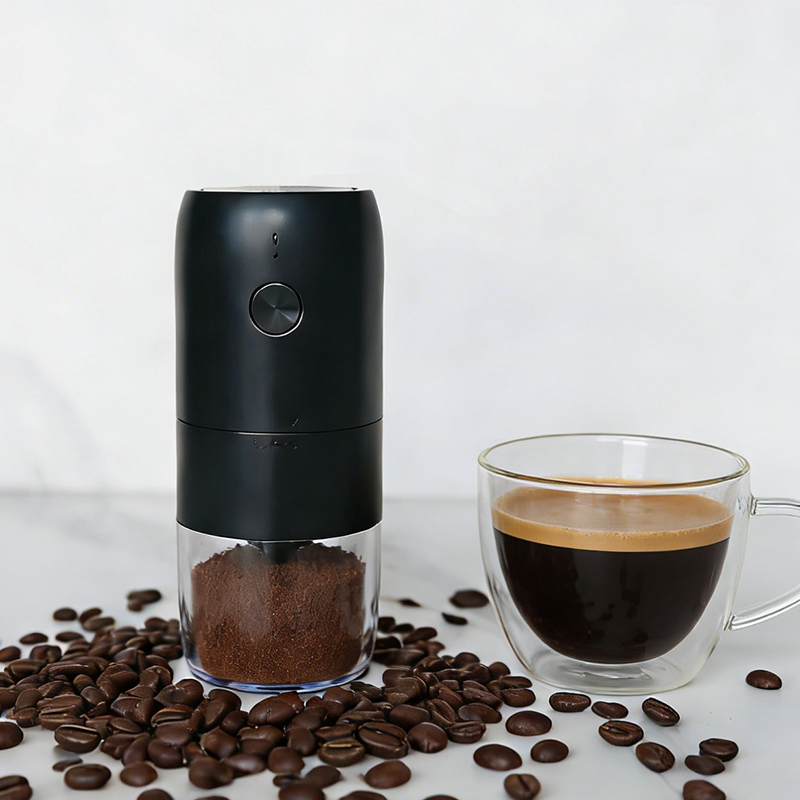 Molino de café portátil eléctrico para viajar, acampar y uso en casa